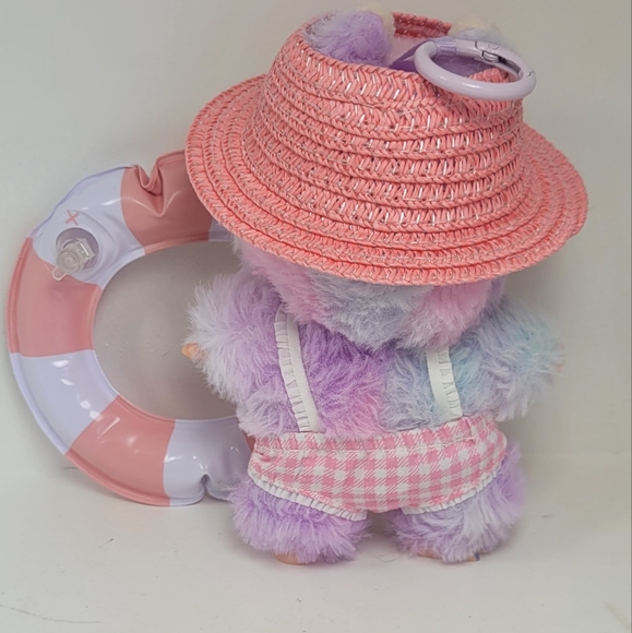 Labubu Pink Bthing Suit, Hat and Floatie Outfit - Picture 4 of 4